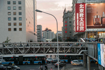 北京商业街中国高清镜头