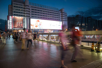 北京夜景户外办公大楼旅游目的地