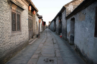 淮安河下古镇建筑砖地人造建筑高端图片