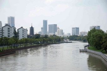 淮安<strong>清江</strong>浦中洲岛淮安市古老的地标建筑写实摄影