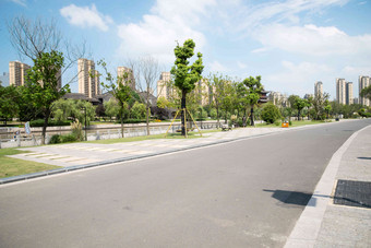 淮安清江浦中洲岛路旅游目的地镜头