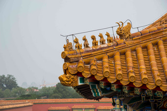 北京<strong>故宫风景</strong>保护远古的氛围图片