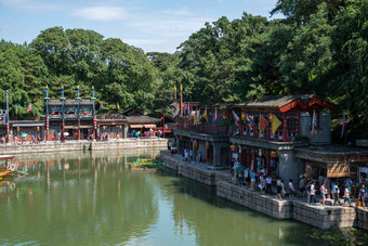 北京颐和园水旅游胜地中国高端照片