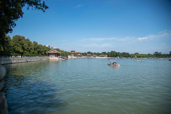 北京颐和园昆明湖古典风格图片