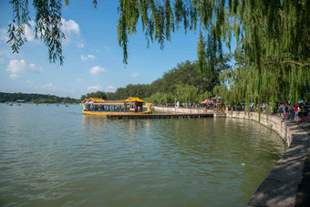 北京颐和园船水平构图