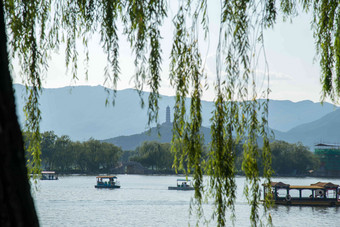 北京颐和园昆明湖传统文化高清场景