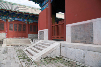 北京雍和宫建筑古老的高质量摄影图