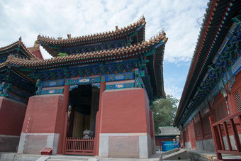 北京雍和宫宗教都市风光写实拍摄