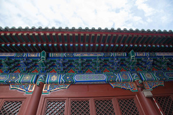 北京雍和宫历史古老的清晰摄影图