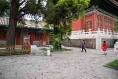 北京雍和宫公园喇嘛教相片