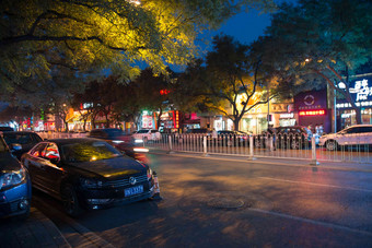 北京街市夜景现代高端素材
