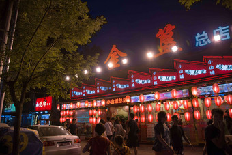 北京街市夜景