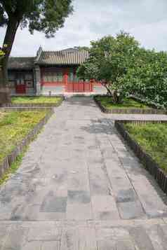 北京恭王府建筑庭院人造建筑