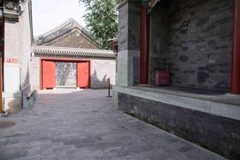 北京恭王府历史庭院国内著名景点高质量场景