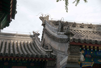 北京恭王府院子园林氛围镜头