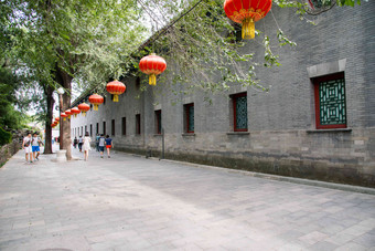 北京恭王府公园无人彩色图片高端摄影图