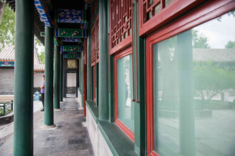 北京恭王府建筑传统文化照片
