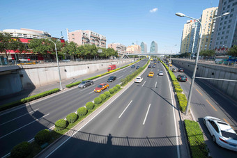 北京西直门楼群都市风景