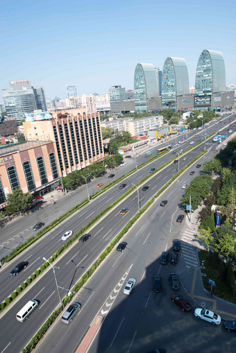 北京西直门中国建造高端摄影图