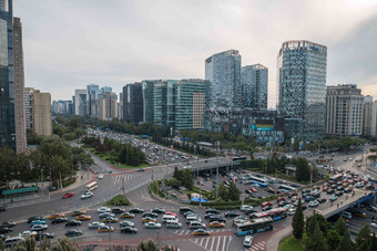 北京东直门交通商业区高质量摄影