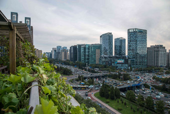 北京东直门户外市中心高清镜头