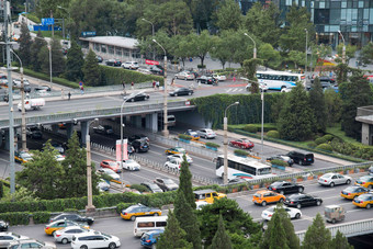 北京东直门户外市区