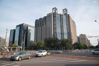 北京东直门街道办公大楼彩色图片清晰素材
