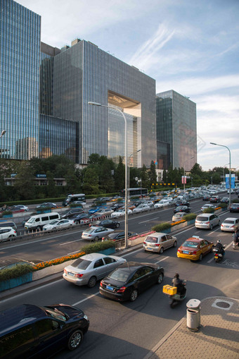 北京东直门中国商业区发展高端摄影