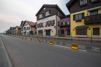 北京通惠小镇旅游胜地居住区高清镜头