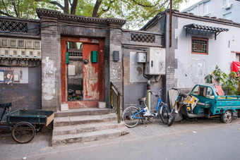 北京胡同城市生活水平构图氛围照片