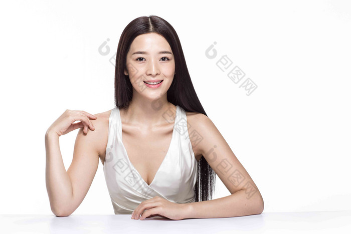 女性发型幸福一个人高清摄影图