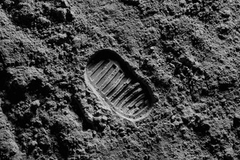 月球上的足迹<strong>探索</strong>高质量摄影图