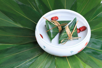 粽叶东方美食传统文化影相