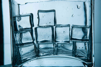 冰块特写冻结的高清相片