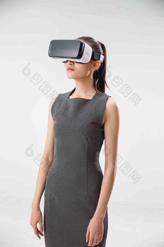 女人<strong>VR</strong>眼镜概念自由信息媒体影相