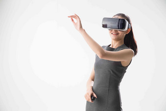 女人VR眼镜网络独立现代摄影