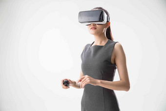 女人VR眼镜娱乐酷正装