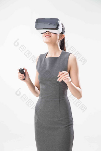 女人<strong>VR</strong>眼镜自由商务高质量图片