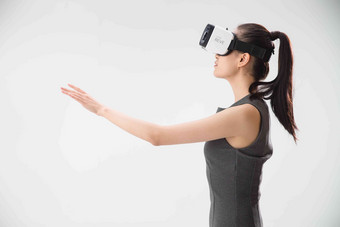 女人<strong>VR</strong>眼镜通讯独立乐趣高质量场景