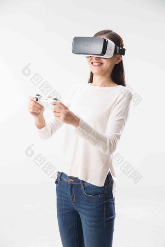 女人VR眼镜电子中国亚洲人场景