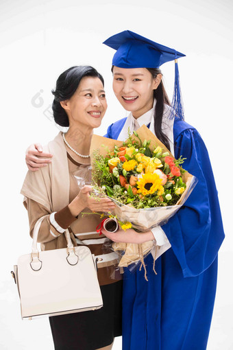 幸福母女中国蓝色欢乐高端图片