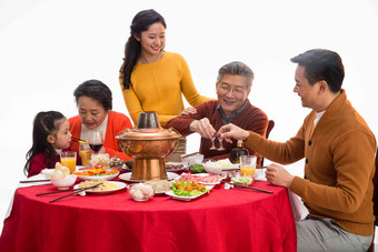 幸福家庭男<strong>人</strong>庆祝中国<strong>人</strong>高质量图片