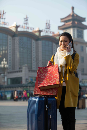 青年广场中国美女垂直构图高端影相