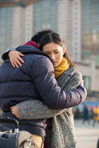 青年<strong>车站</strong>乘客旅途亚洲人写实镜头