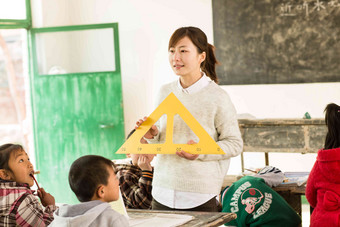 乡村女教师小学生女人童年农村高质量摄影