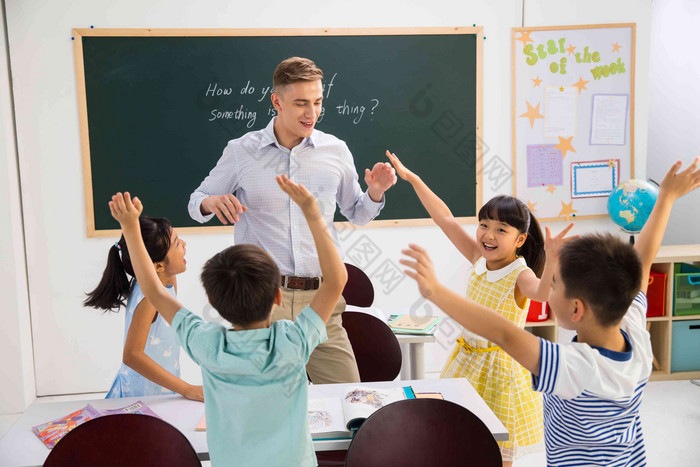 教师小学生老师书国际学校高端照片