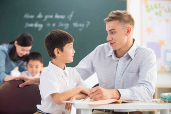 教师小学生幸福责任东亚高端素材