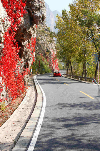 北京郊区的公路日光高清场景