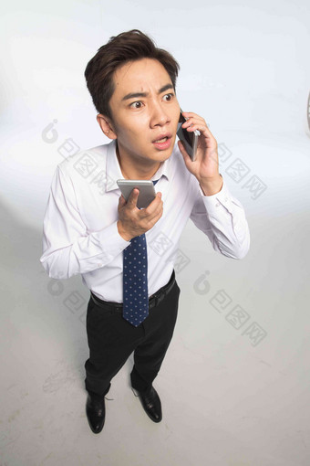 商务电话白领职业青年男人写实图片