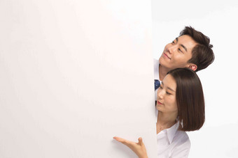 商务白板想法中国人青年女人高质量图片
